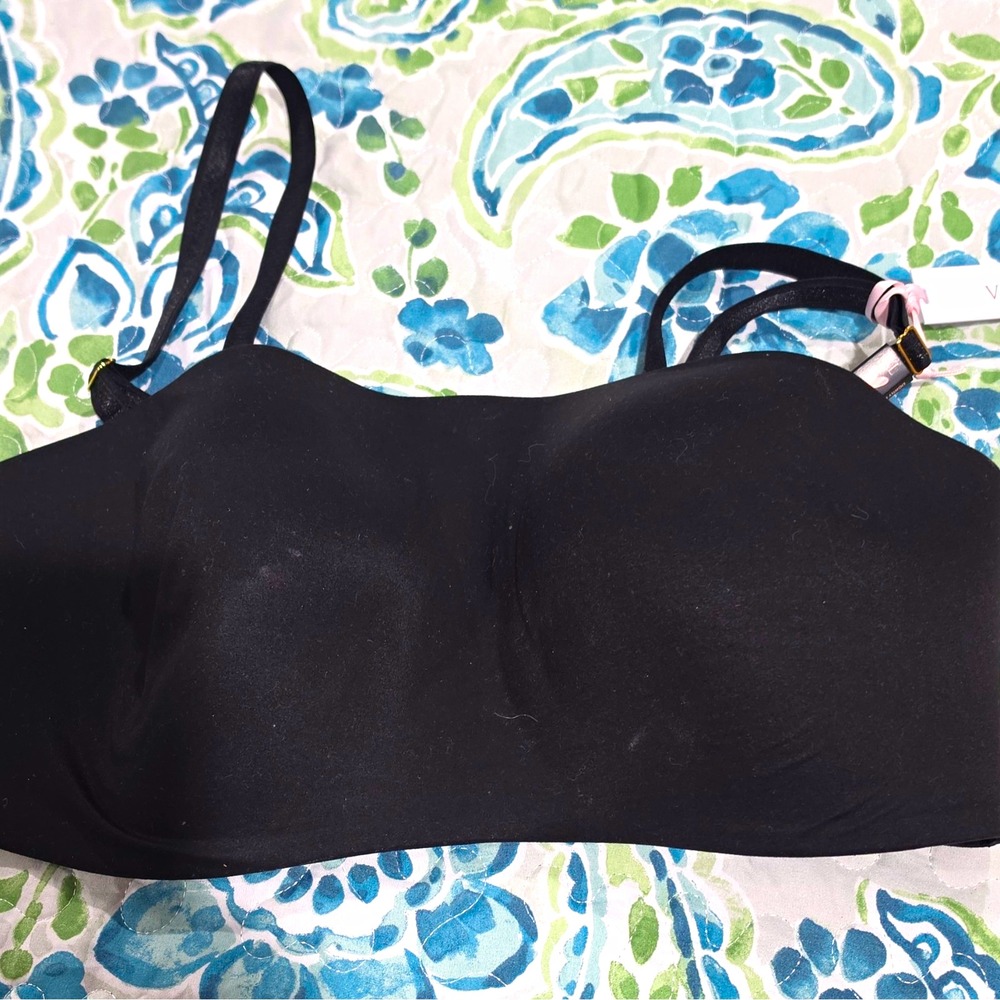 Victoria's Secret Love Cloud Black Wireless Bralette Bra XL Cup Pullover